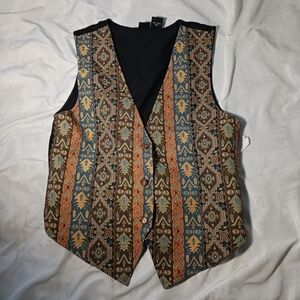 Vintage Basic Edition's Embroidered Women's Multicolored Vest